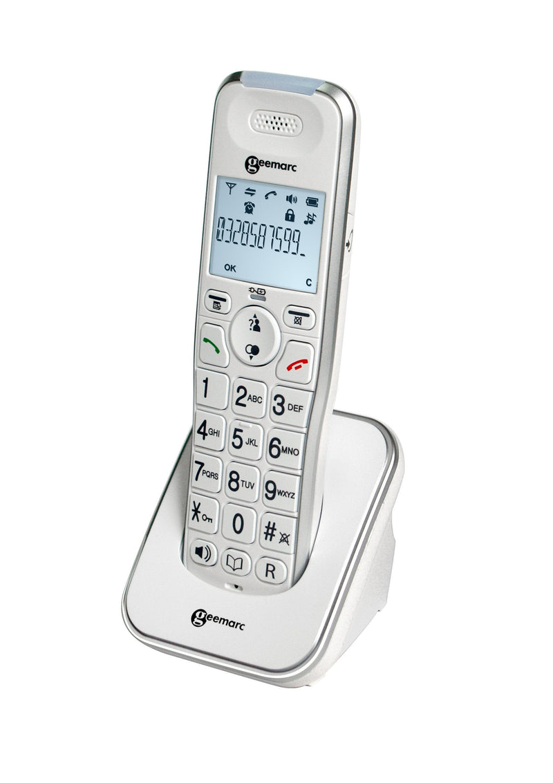 Geemarc Amplidect 295 HS - Additional Handset for Geemarc Amplidect 295 Range with Extra Large Buttons - Main Base Unit Required - Low to Medium Hearing Loss - Hearing Aid Compatible - UK Version - NewNest Australia