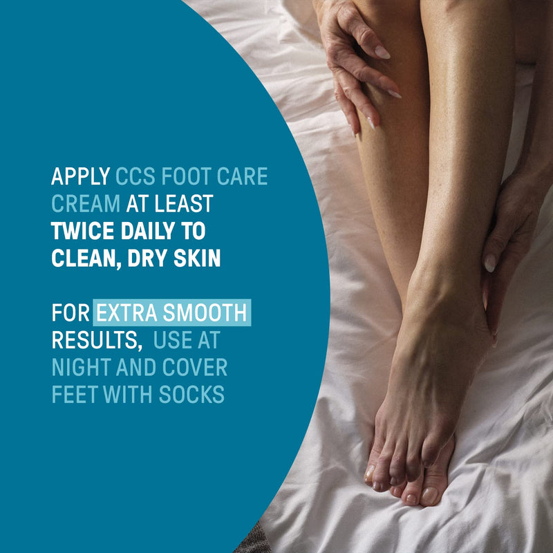 CCS Professional Foot Care Cream for Cracked Heels and Dry Skin 175 ml - Foot Cream with 10% Urea and Eucalyptus Oil - Moisturise and Soften Hard, Rough Skin and Callused Feet - Suitable for Diabetics - NewNest Australia