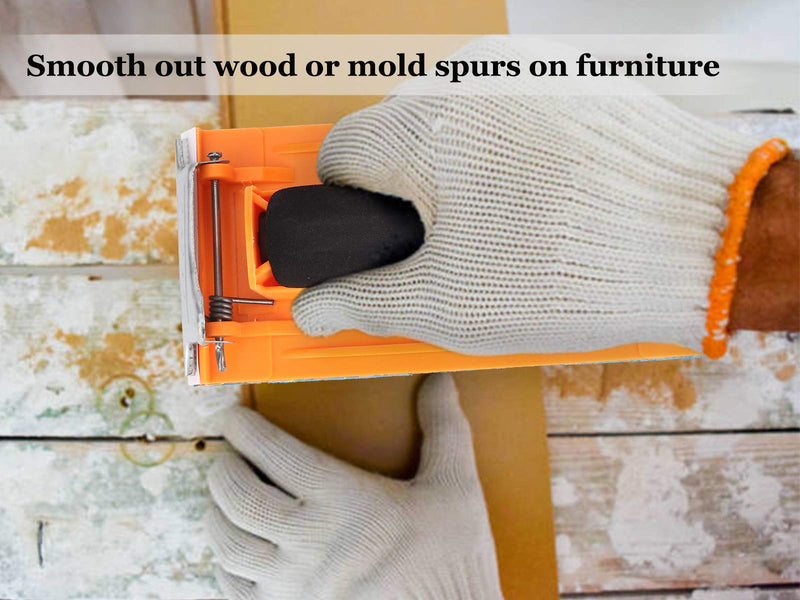 Katfort Hand Sander Block, Drywall Hand Sander with Spong Handle, Perfect for 9 x 3.6 inch Sandpaper for Drywall Wood Metal Polishing - NewNest Australia