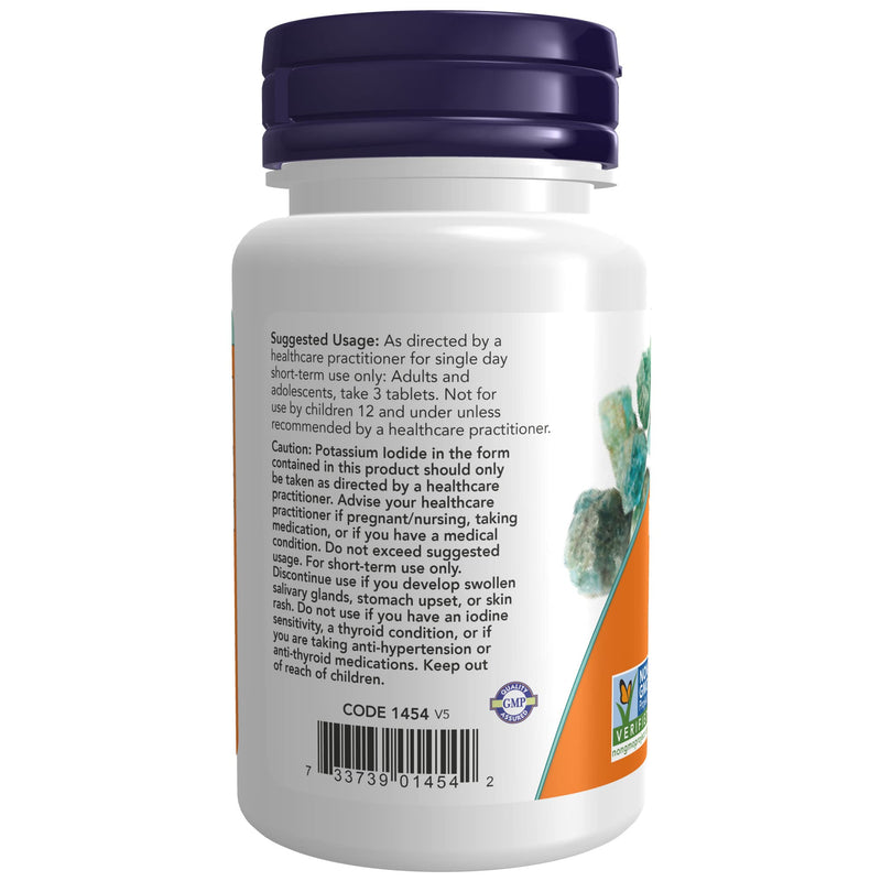 NOW Supplements, Potassium Iodide 30 mg, Non-GMO Project Verified, Dietary Supplement, 60 Tablets - NewNest Australia