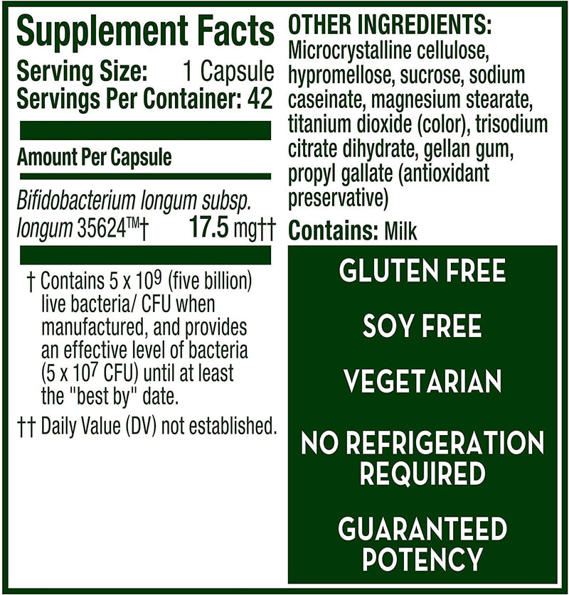 Align Probiotic Extra Strength, #1 Doctor Recommended Brand, 5X More Good Bacteria to Help Support a Healthy Digestive System, 42 Capsules - NewNest Australia