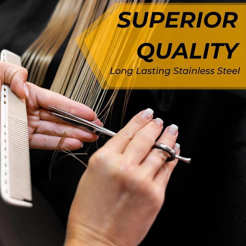 OCBA Hairdressing Scissors, Hairdressing Salon Scissors Stainless Steel Hair Scissors Professional Hairdressing Scissors, 6 Inch Scissors for Adults (Classic Hairdressing Scissors) Classic Hairdressing Scissors - NewNest Australia