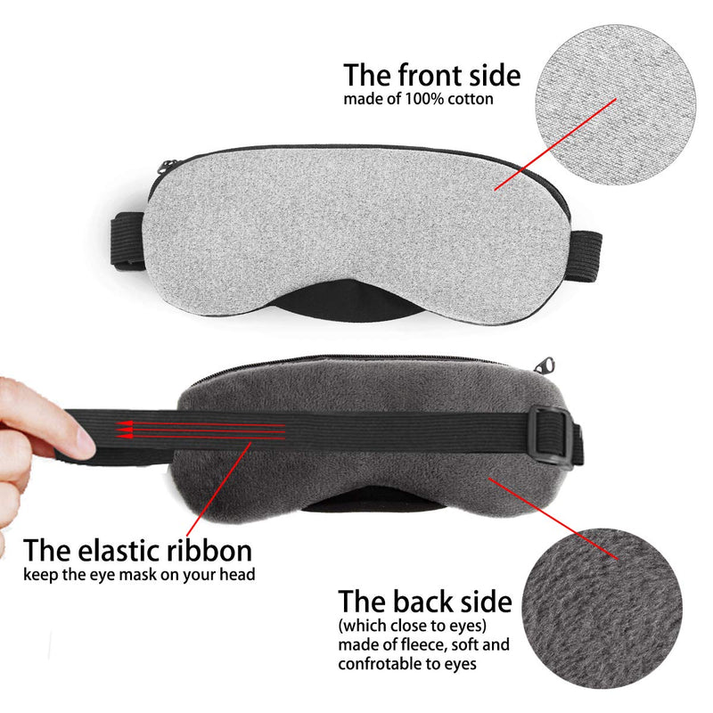 Heated Eye mask - VINDAR Cotton Eye Mask, Warming Night Massage Mask, Electric USB Heated Hot Pads, Adjustable Temperature Control, Designed to Relieve for Blepharitis, Dry, Stress, Puffy Eyes - NewNest Australia