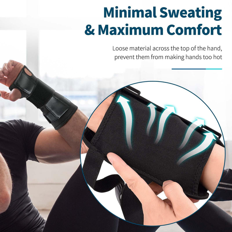 Apasiri Wrist Support, Wrist Splint for Right/Left Hand, Wrist Support with Aluminum Splint and Soft Padding for Carpal Tunnel, Arthritis, Tendonitis, Sprain (1, L) 1 - NewNest Australia