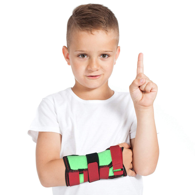ORTONYX Kids Wrist Support Immobilider Brace with Splint / ACJB2302GRN One Size (Pack of 1) Green - NewNest Australia