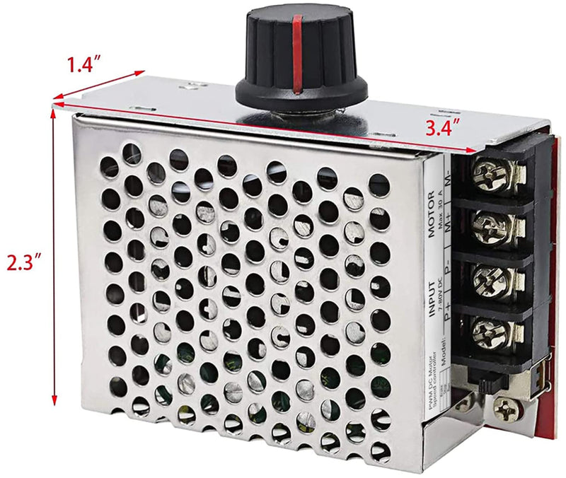 7-80V PWM DC Motor Speed Controller Switch 30A,Motor Speed Control Regulator - NewNest Australia