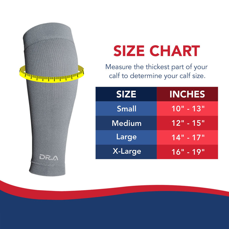 Dr. Arthritis Doctor Developed Calf Compression Sleeve Men and Women - Leg Compression Sleeve for Leg Pain Relief, Muscle Recovery, Shin Splint, and Varicose Veins (Large, Grey, 1 Pair) L - NewNest Australia