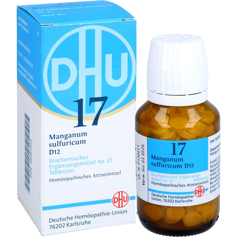 DHU Schüßler salt No. 17 Manganum sulfuricum D12 tablets, 200 tablets - NewNest Australia
