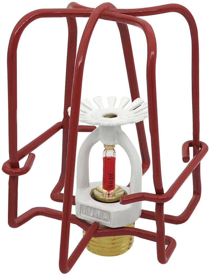 Happy Tree (6 Pack) Red Fire Sprinkler Head Guard Cover for 1/2" IPS Pendent & Upright & Horizontal Sidewall Head - Double Hook Fire Sprinkler Head Cover Cage - NewNest Australia