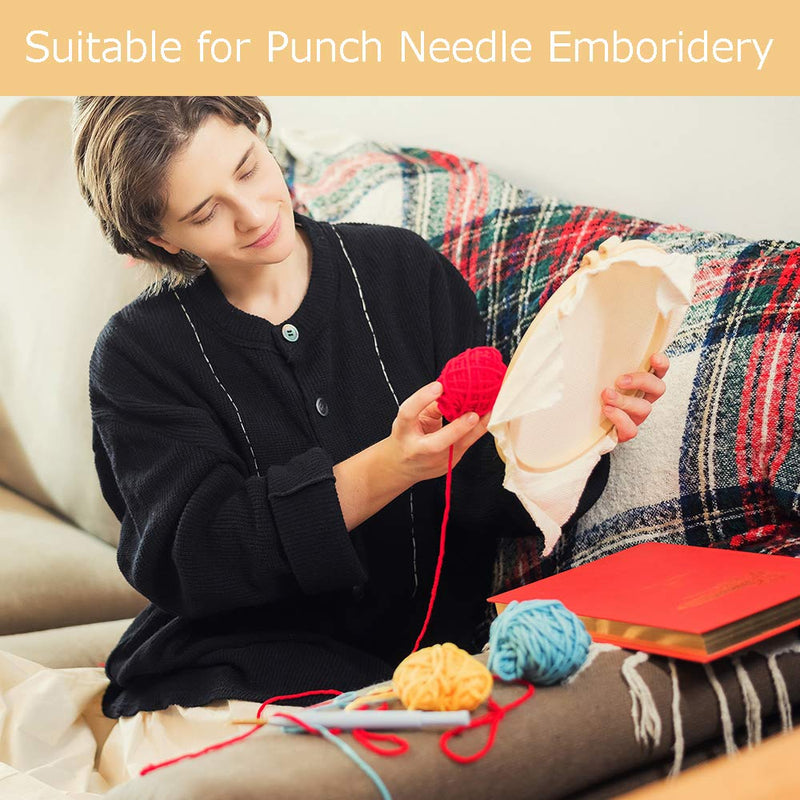 Pllieay Punch Needle Fabric, Embroidery Fabric, Monks Cloth for Punch Needle Embroidery Rug-Punch & Pinch Needle, 26.4 x 19.3 Inch 1 - NewNest Australia