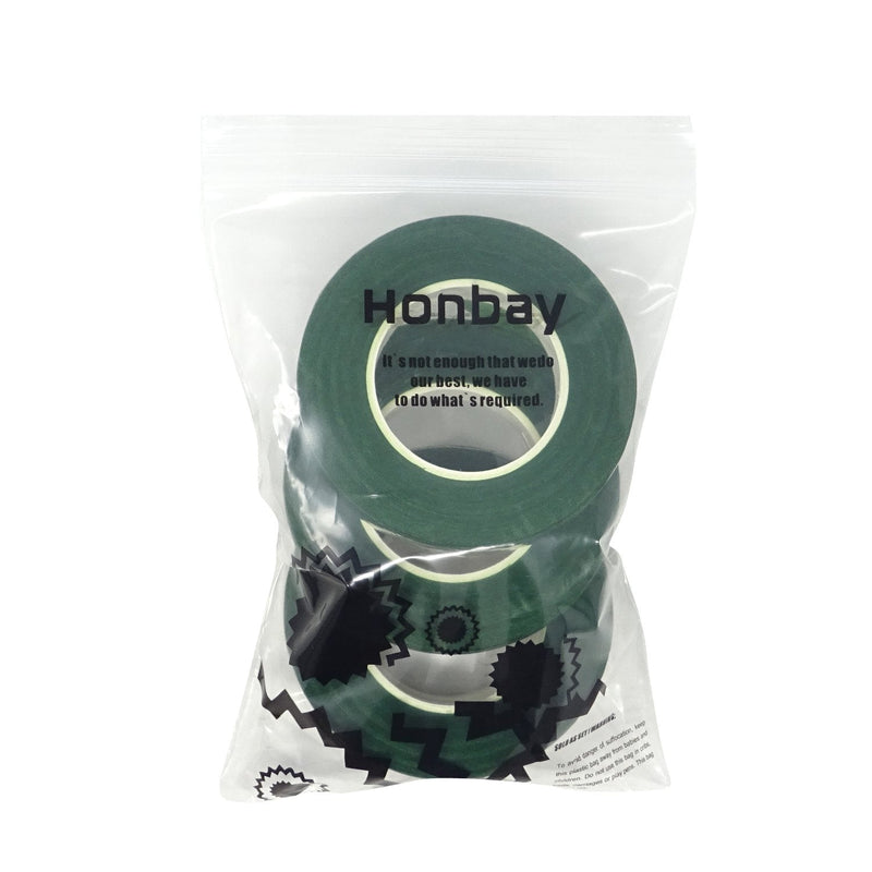 Honbay 4 Rolls 1/2" Wide 30Yard/Roll Floral Tapes for Bouquet Stem Wrap Florist Craft Projects (Dark Green) dark green - NewNest Australia