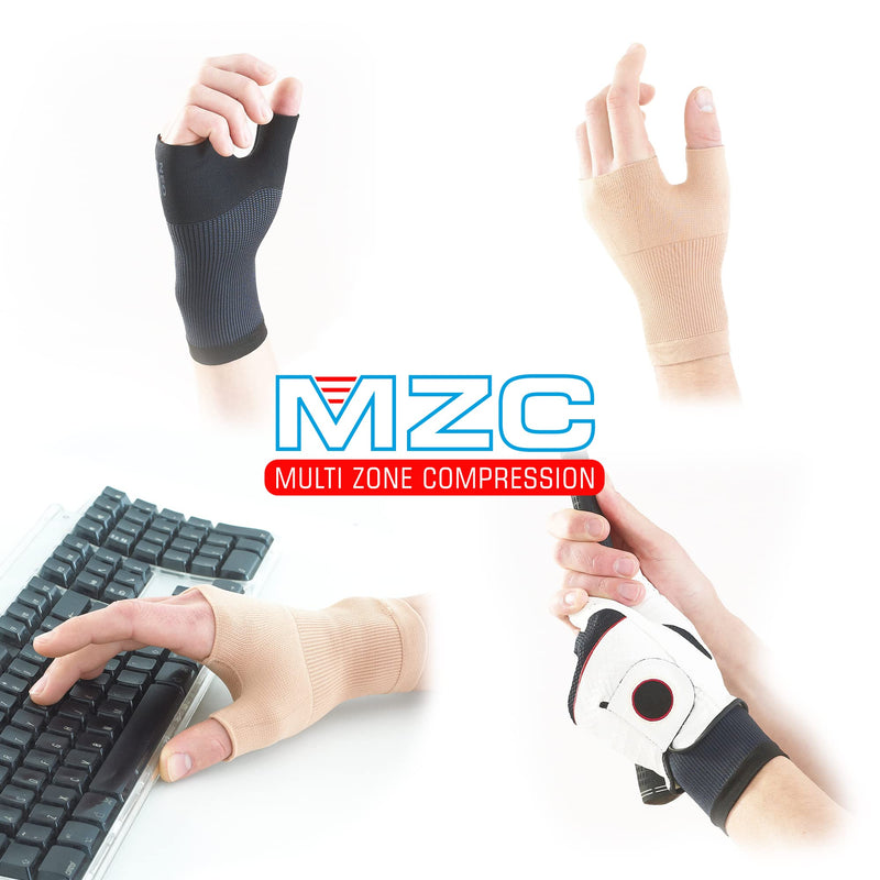 Neo G Wrist and Thumb Support for Arthritis, Joint Pain, Tendonitis, Sprain, Hand Instability - Wrist Support for Sports, Daily Wear – Wrist Brace Multi Zone Wrist Compression Hand Support - L - Black Large: 19-23 cm - NewNest Australia