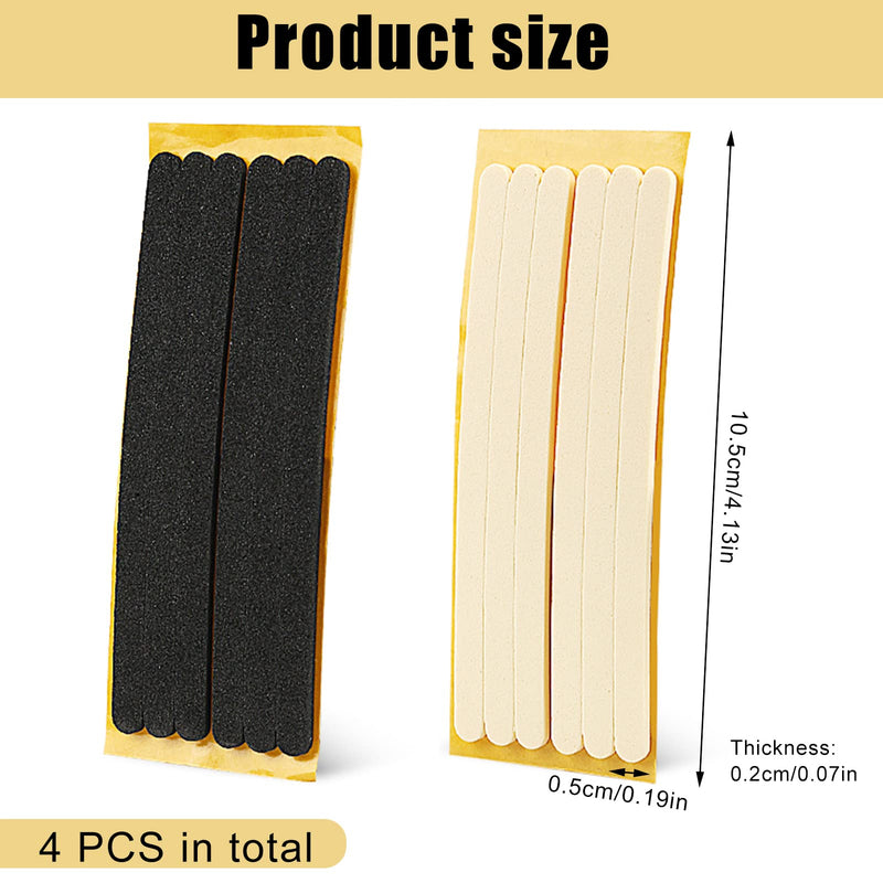 NICENEEDED 4 Pcs Women Strap Cushion Insert Heel Grips, Adhesive Heel Liners Anti Slip Shoe Pads Foot Pain Relief Products, Black and Beige Thin Heel Straps for High Heels Women Men Loose Shoes - NewNest Australia