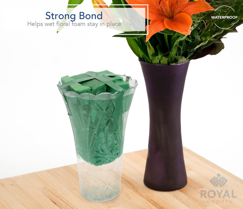 Royal Imports Floral Tape Green, Flower Wrap Adhesive Waterproof Tape for Bouquets 0.5" (60 Yd/180 Ft) - 1 Roll Half Inch Wide - 1 Roll - NewNest Australia