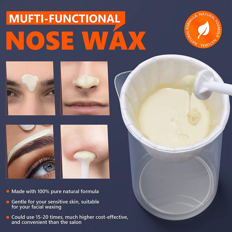 Lifestance Nose Hair Wax Set - Nose Wax Kit For Men - Quick, Simple, Painless Nose Wax Set - Nose Hair Remover Sticks With 80 G Nose Wax (10-20 Times For Use) - NewNest Australia