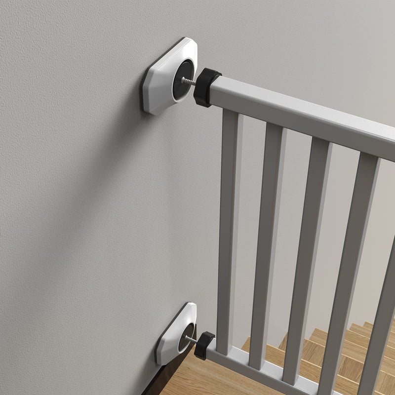 ICERO - Baby Gate Wall Protector - Protect Walls & Doorways from Pet & Dog Gates - for Child Pressure Mounted Stair Safety Gate- 4 Pack, White - NewNest Australia