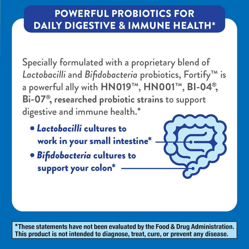 Nature’s Way Fortify Daily Probiotic for Adults, 30 Billion Live Cultures, 10 Strains, Prebiotics, 30 Capsules - NewNest Australia