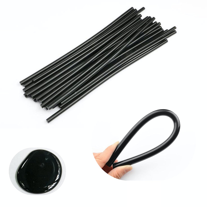 Mini Black Hot Glue Gun Sticks 40 PCS 8" Long x 0.27" Diameter Compatible with Most Glue Guns - NewNest Australia