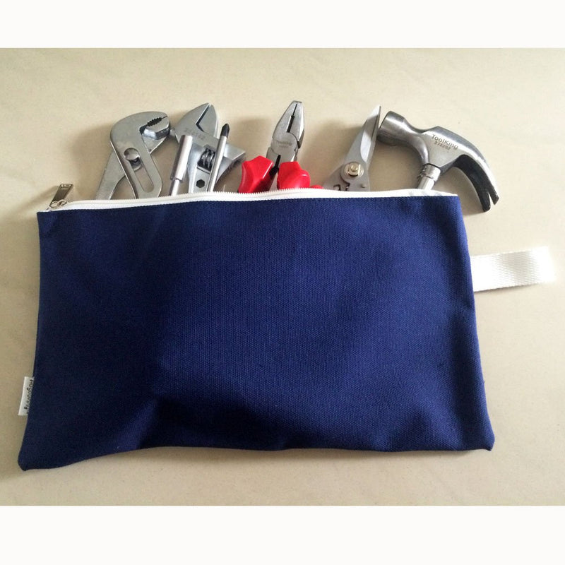 Augbunny 100% Cotton 16oz Heavy Duty Multi-purpose Canvas Zipper Tool Bag Organize Storage Pouch 4-pack Large - NewNest Australia