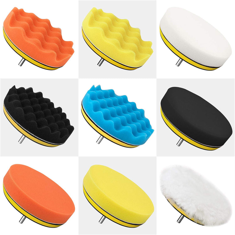 6 Inch Buffing and Polishing Pad Kit 11 PCS with Drill Adapter - NewNest Australia