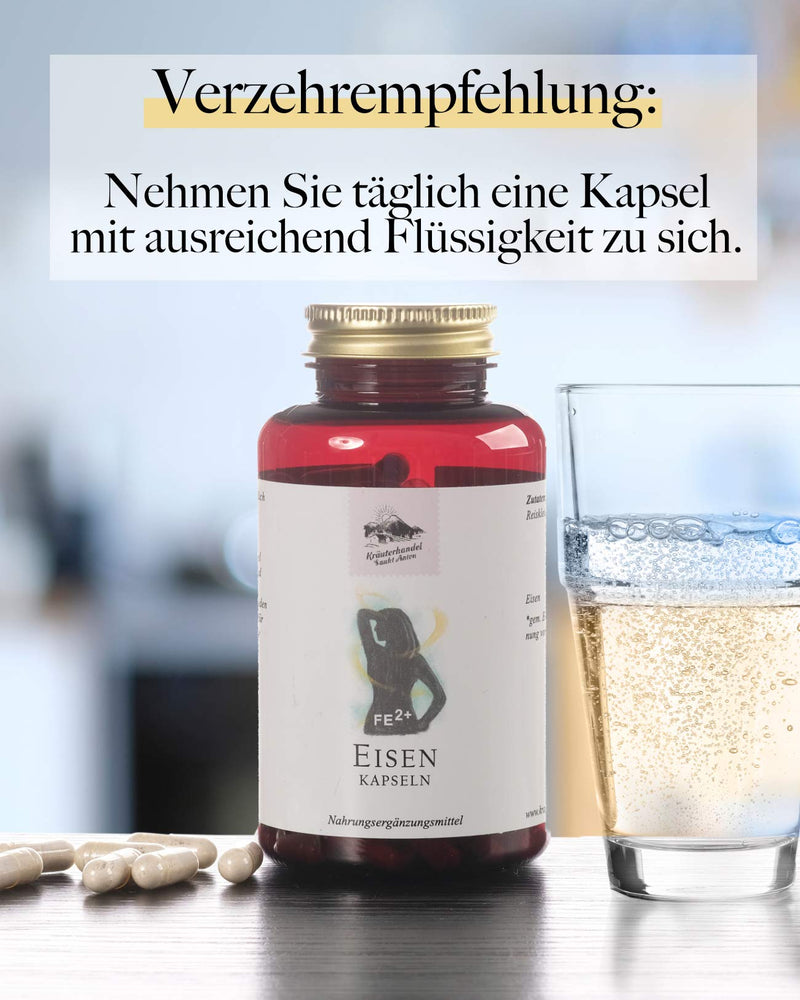 KRÄUTERHANDEL SANKT ANTON - Iron - 20 mg iron - High dosage - Laboratory tested - German premium quality (180 capsules)… - NewNest Australia