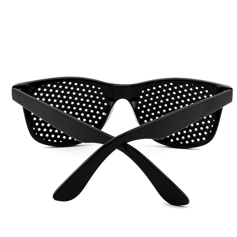 Grenhaven Black Pinhole Glasses for Eye Training Pinhole Glasses Oval Glasses - NewNest Australia