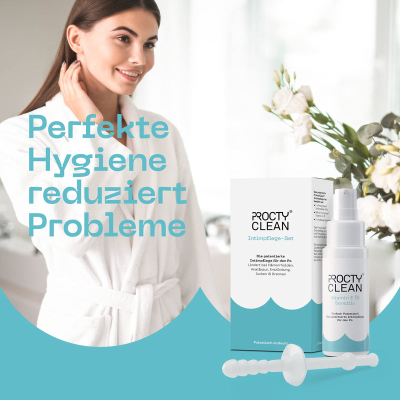 Proctyclean Intimate Care Set For Buttocks: Patented! Instead Of Hemorrhoid Ointment, Ointment For Fissure, Moist Toilet Paper. Rapid Relief From Itching, Inflammation, Etc. Intimate Care For Women, Men - NewNest Australia