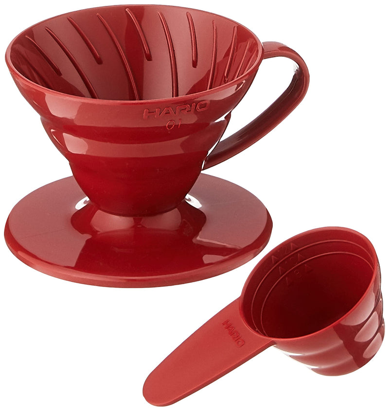 HARIO V60 Plastic Coffee Dripper, Red, Size 1 - NewNest Australia