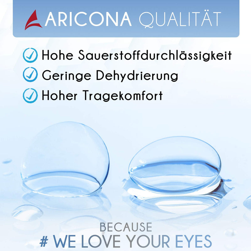 Aricona Contact Lenses Monthly Lenses Soft, Pack Of 6 | Bc 8.6Mm | Slide 14.2 | +5.0 Diopter - Soft Contact Lenses With Power For Daily Use +5.0 Diopter (Pack Of 6) - NewNest Australia