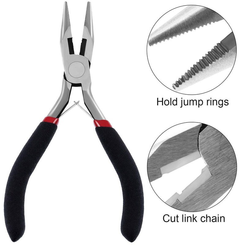 39.4 Feet 2 mm Link Chain Necklace Jewelry Plier with 30 Pieces Lobster Clasps and 100 Pieces Jump Rings for Jewelry Accessories DIY (Gold Color) Gold - NewNest Australia