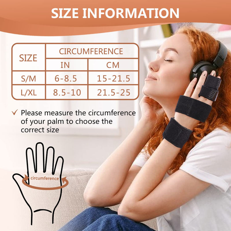 2 Finger Splint, Adjustable Finger Brace, Finger Metal Support for Broken Fingers, Mallet Finger Splints, Trigger Finger Straightener, Arthritis, Pain Relief, Injury, Fracture, Sprains(S/M) S/M - NewNest Australia