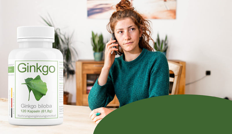 Ginkgo biloba leaf powder 420mg | from the pharmacy | 120 capsules 4-month supply | highly pure, made in Germany | Highly dosed, natural, vegan, no extract, test winner rating very good. 120 pieces (pack of 1) - NewNest Australia