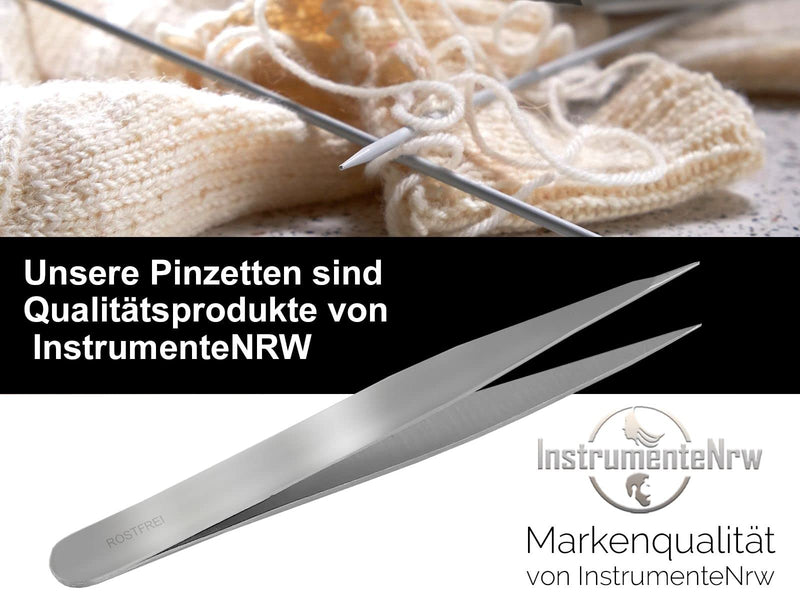 Pointed Tweezers Stainless Steel 9.5cm - NewNest Australia