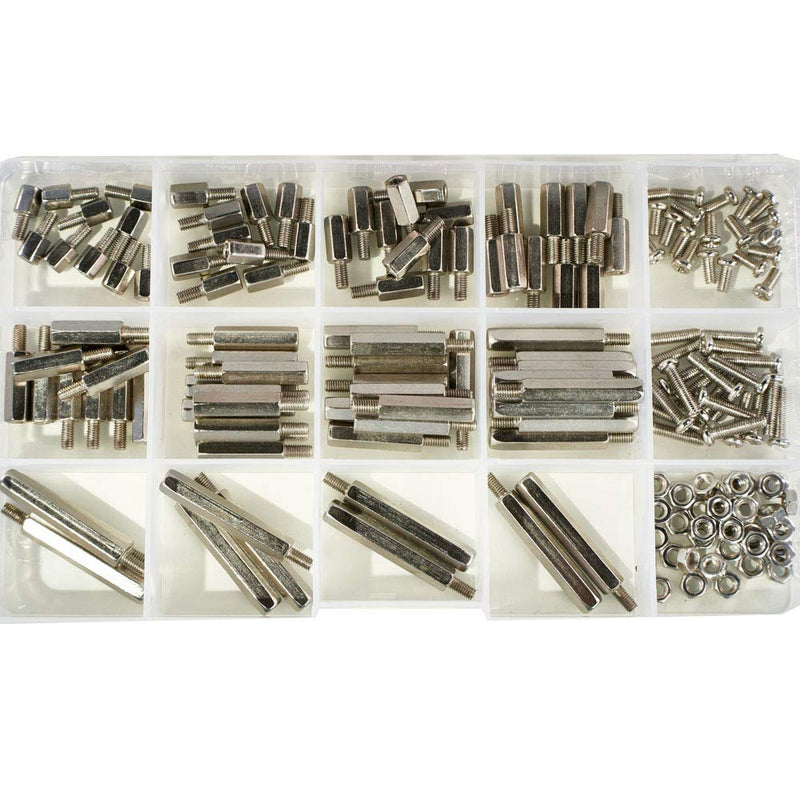 M3 Hex Carbon Steel Standoff Male Female Metric Thread Mount Spacer Screw Nut Bolt Motherboard Spacer Prototyping Accessories for PCB, Quadcopter Drone, Computer & Circuit Board Assortment Kit - NewNest Australia