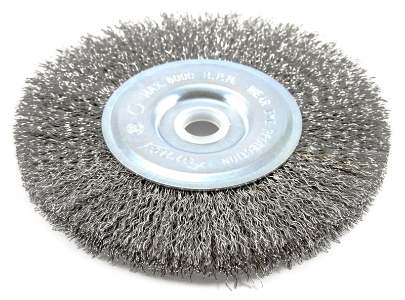 Forney 72741 Wire Wheel Brush, Coarse Crimped with 1/2-Inch Through 5/8-Inch Arbor, 5-Inch-by-.012-Inch - NewNest Australia
