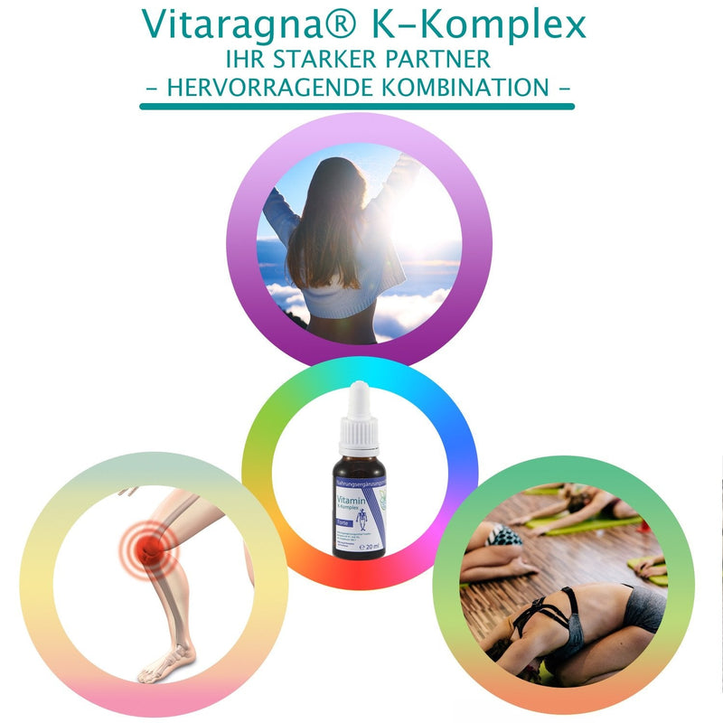 VITARAGNA Vitamin K2 Forte drops liquid, K1 and K2 K complex - Menaquinone MK7, high-dose liquid dissolved in MCT oil and bioactive MK-7 form, 20 ml - NewNest Australia