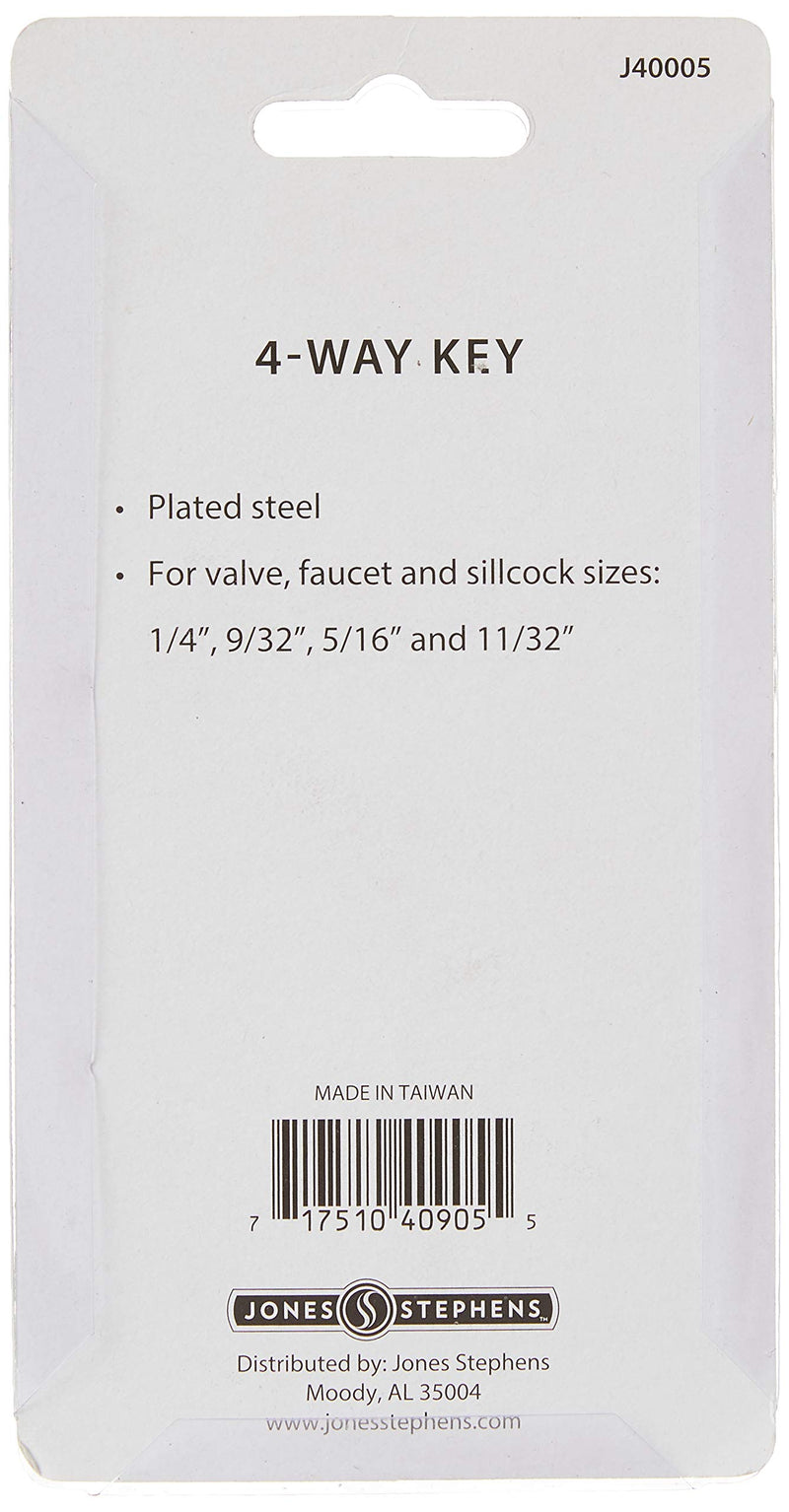 Jones Stephens J40-005 4 Way Key Plated Steel - NewNest Australia