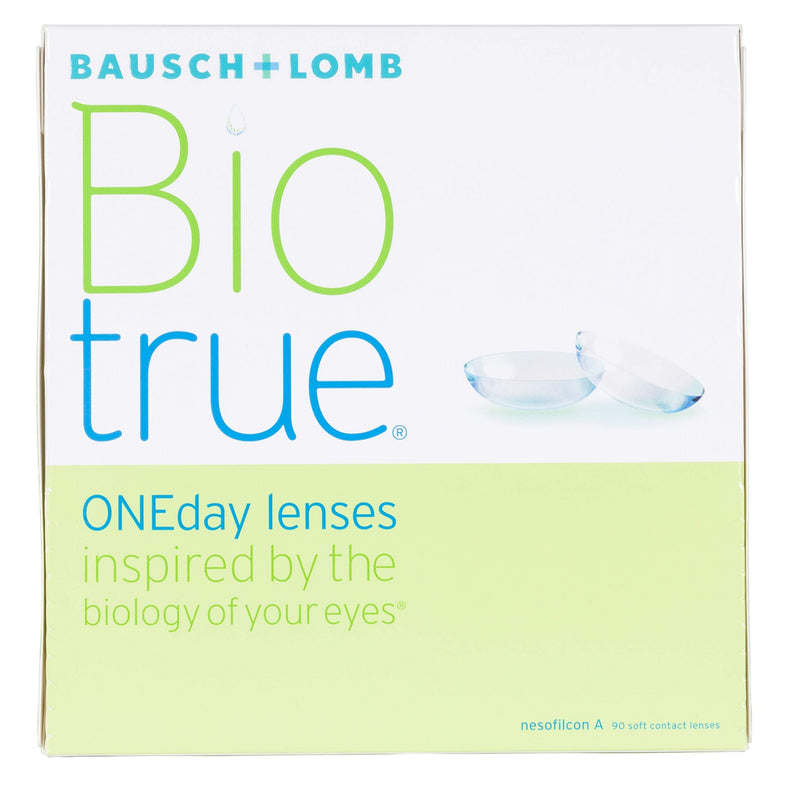 Bausch and Lomb Biotrue ONEday daily lenses, spherical contact lenses, soft, 90 pieces BC 8.6 mm / DIA 14.2 / -2.5 diopters 8.6 millimeters 14.2 millimeters - NewNest Australia