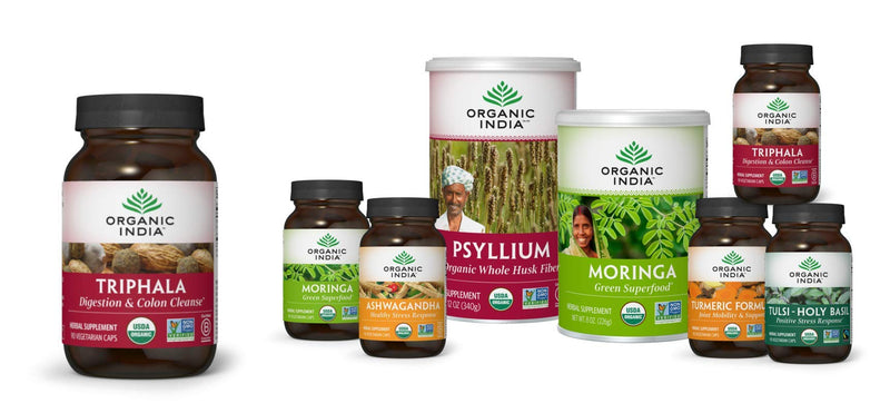 Organic India Triphala Herbal Supplement - Digestion & Colon Support, Immune System Support, Adaptogen, Nutrient Dense, Vegan, Gluten-Free, USDA Certified Organic, Non-GMO - 90 Capsules 90 Count (Pack of 1) - NewNest Australia
