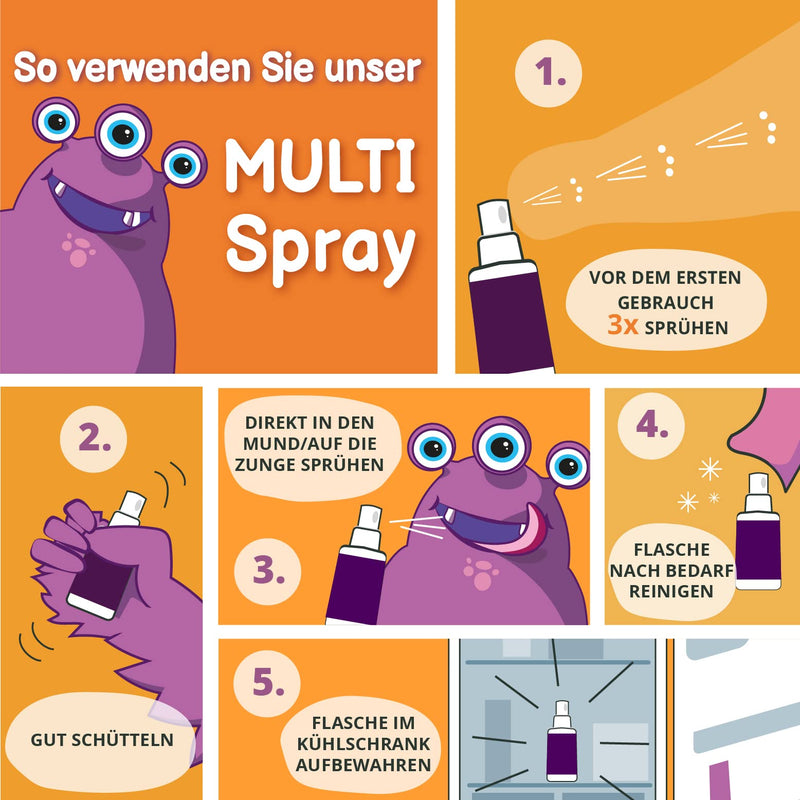 MULTIVITAMIN SPRAY FOR CHILDREN Vegavero® | Without sugar & artificial additives | From 1-13 years | With 11 vitamins | Strengthen immune system children * - NewNest Australia
