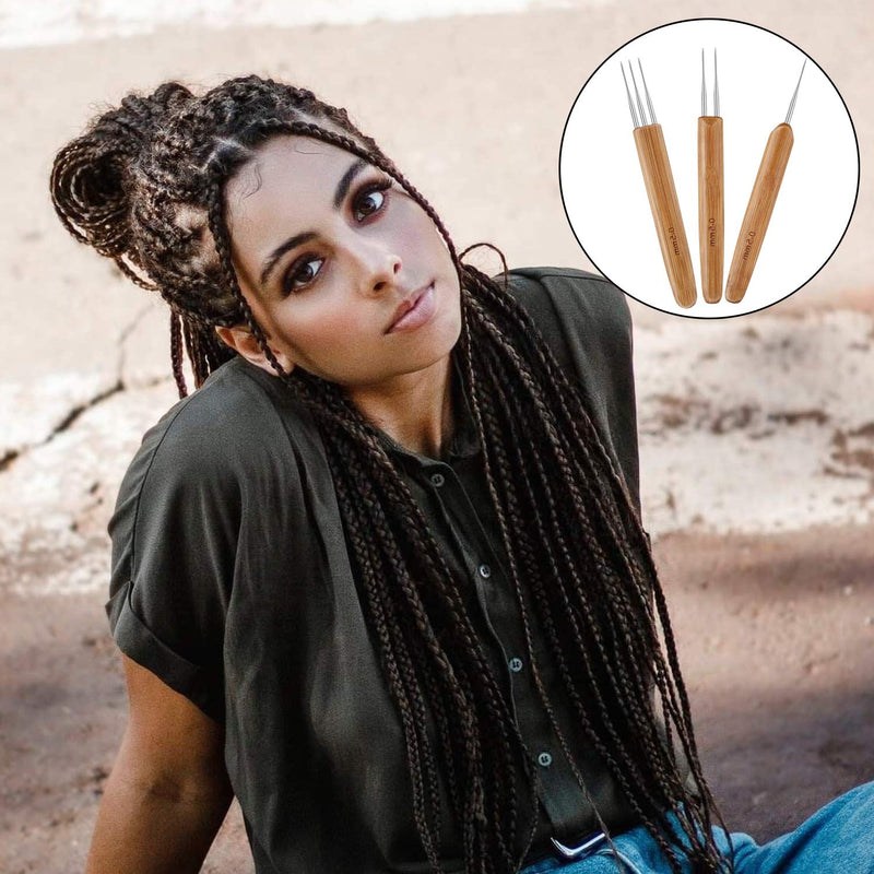 Dreadlock Crochet Hook Tool，Braid Hair Dreadlocks Needle Weaving Crochet for Braid Craft (0.5mm) 0.5mm - NewNest Australia