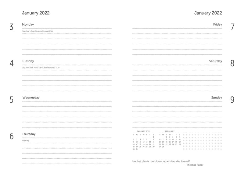 2022 WWF Wild Animals, August 2021 – December 2022, Weekly Planner 2022, 5.75" x 8.25" Flexi-Cover Planner Calendar Schedule Organizer - 18 Months - NewNest Australia