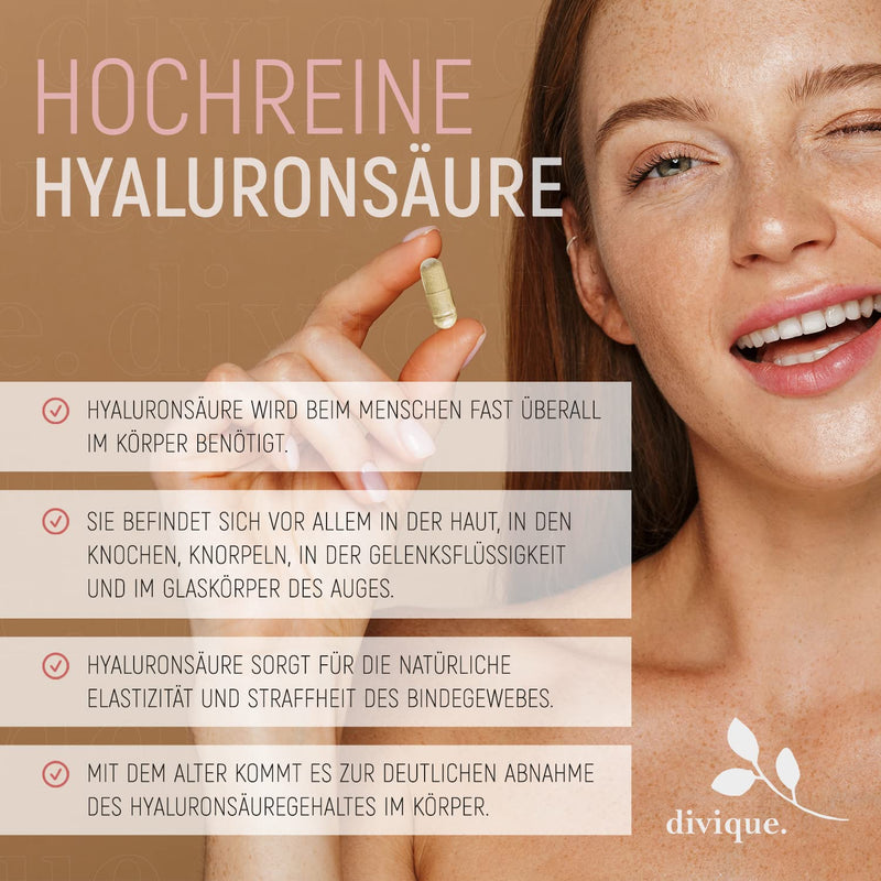 Divique Collagen Capsules High Dose Pack Of 270 - Collagen Complex Type 1, 2, 3, 5, 10 - Hyaluronic Acid Collagen Capsules With Hyaluron, Vitamin C, Biotin, Selenium, Zinc - 1500Mg Collagen - NewNest Australia