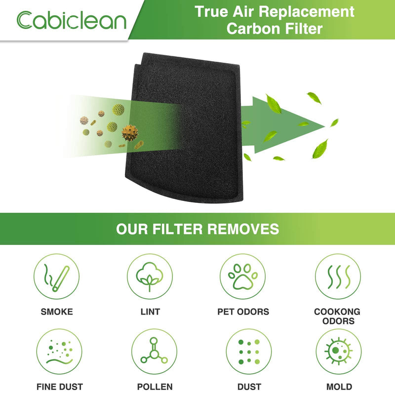 Cabiclean Pack of 6 04234G True Air Replacement Filters Compatible with Hamilton Beach Pet True Air Purifier Odor Eliminators Model 04384, 04532gm, 04530g, 04530gm & 04531gm 6 Pack - NewNest Australia