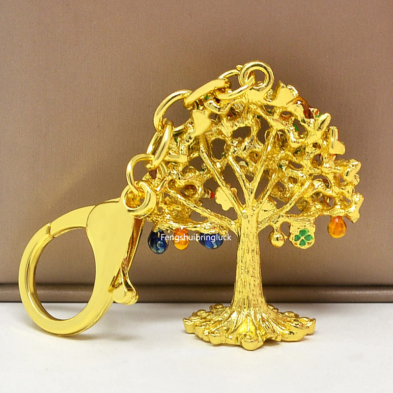 Feng Shui ACTIVATING PROSPERITY TREE KEYCHAIN Good Luck Relieved Life - NewNest Australia