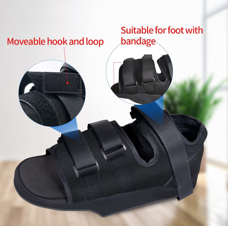 Postoperative Shoes Medical Orthopedic Foot Brace Forefoot Relief Shoe for Surgery (L) L - NewNest Australia