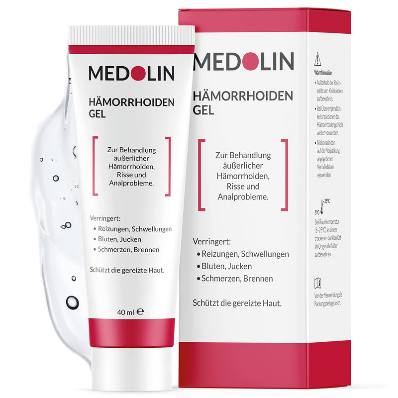 Medolin® hemorrhoid ointment - against swelling, itching, pain and bleeding - anti-inflammatory hemorrhoid ointment - scientifically proven effect, 40 ml - NewNest Australia