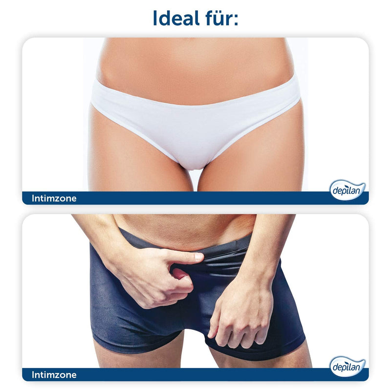 Intimate hair removal cream for men and women depilan - extra gentle hair removal in the intimate area, 75ml + 30ml care cream single pack - NewNest Australia