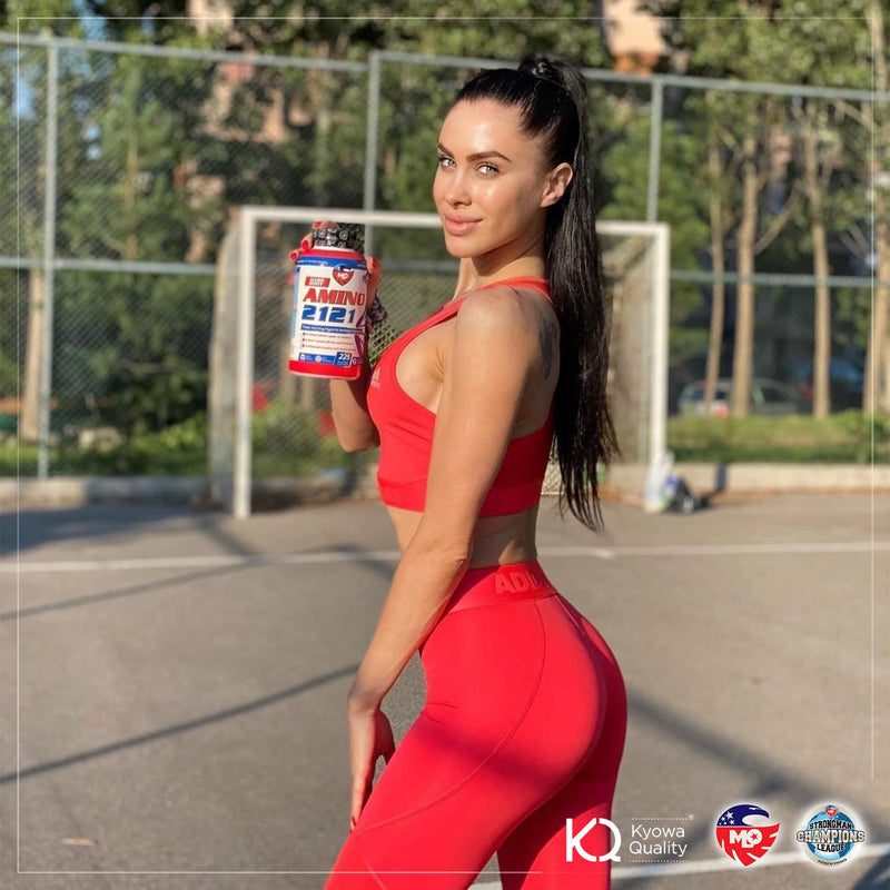 Mlo Amino 2121, 9 Essential Amino Acids Complex Tablets, Bcaa & Eaas, Leucine, Isoleucine, Valine, L-Glutamine Kyowa, High Dose, Vegan, Gluten-Free, Muscle Building, Laboratory Tested - 225 Tablets - NewNest Australia