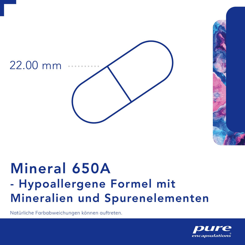 Pure Encapsulations® -MINERAL 650A - 180 capsules - NewNest Australia
